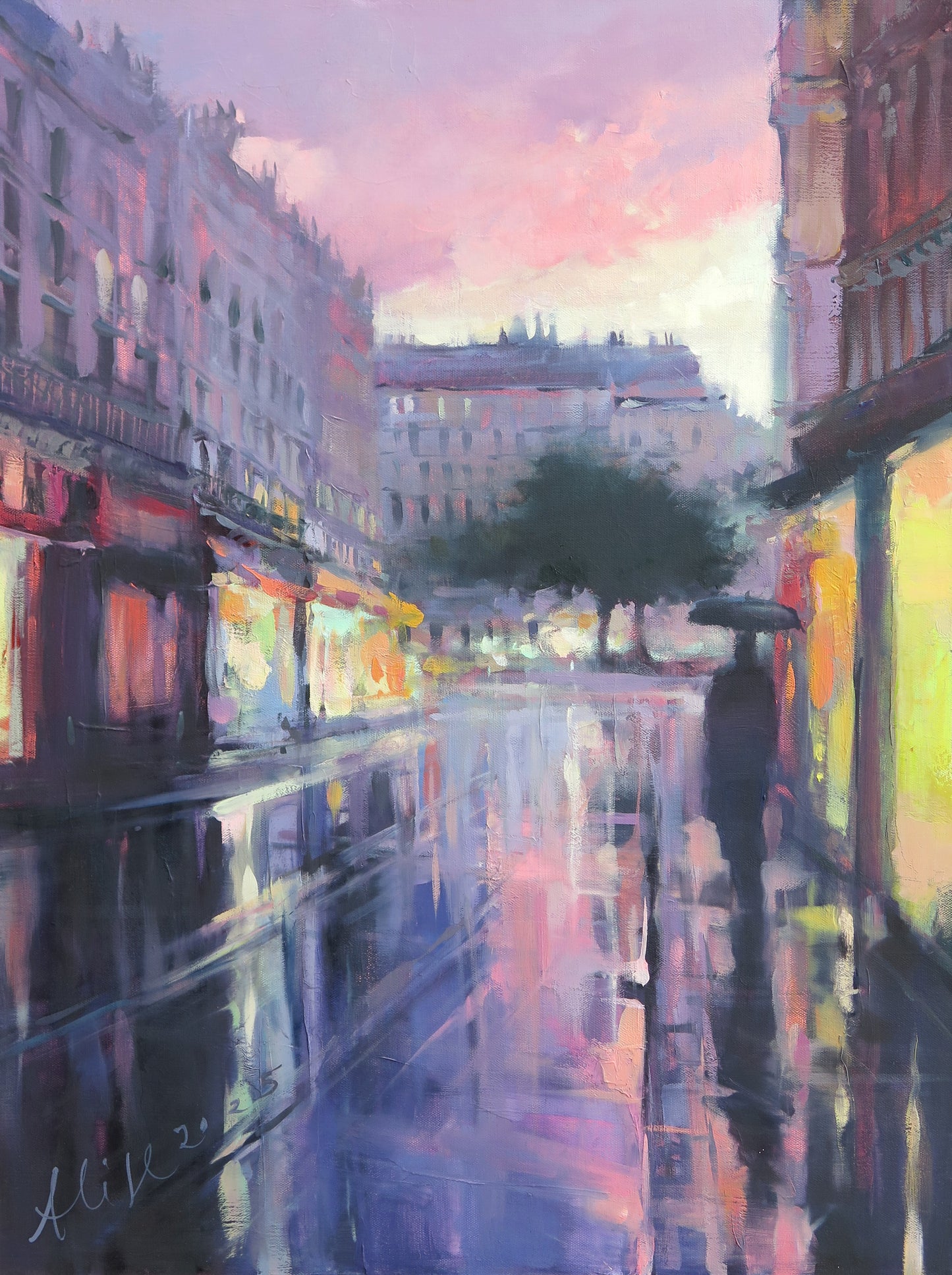 Sunset colors in Paris