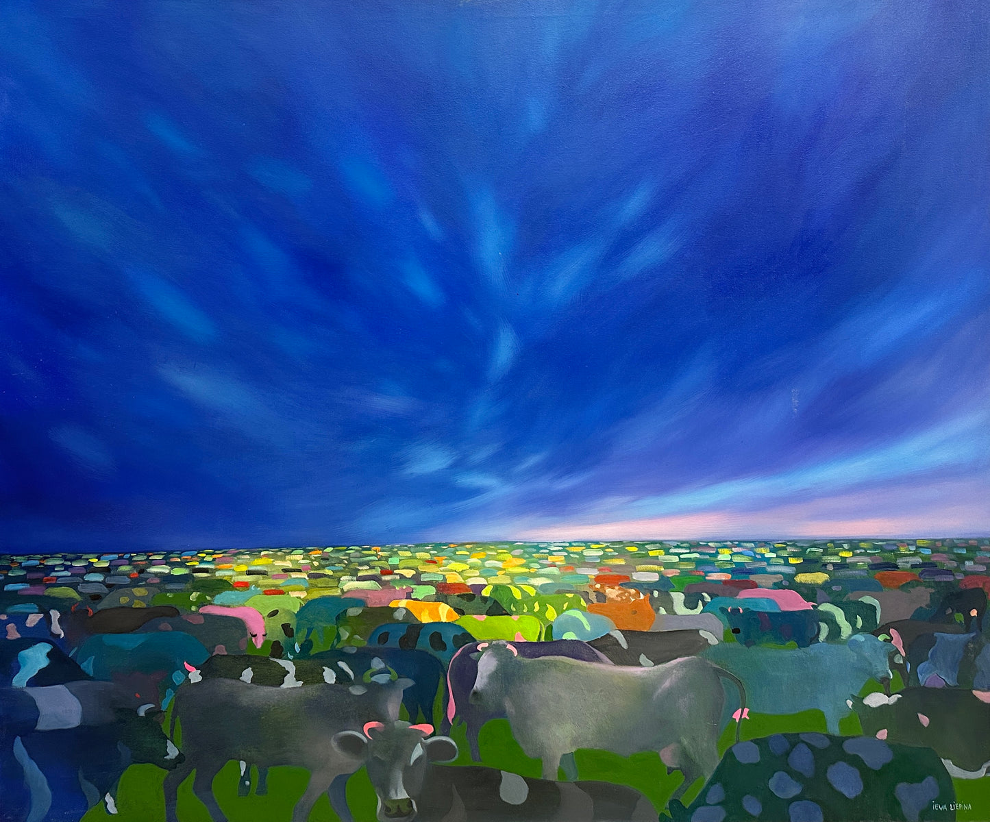 A moon in the countryside