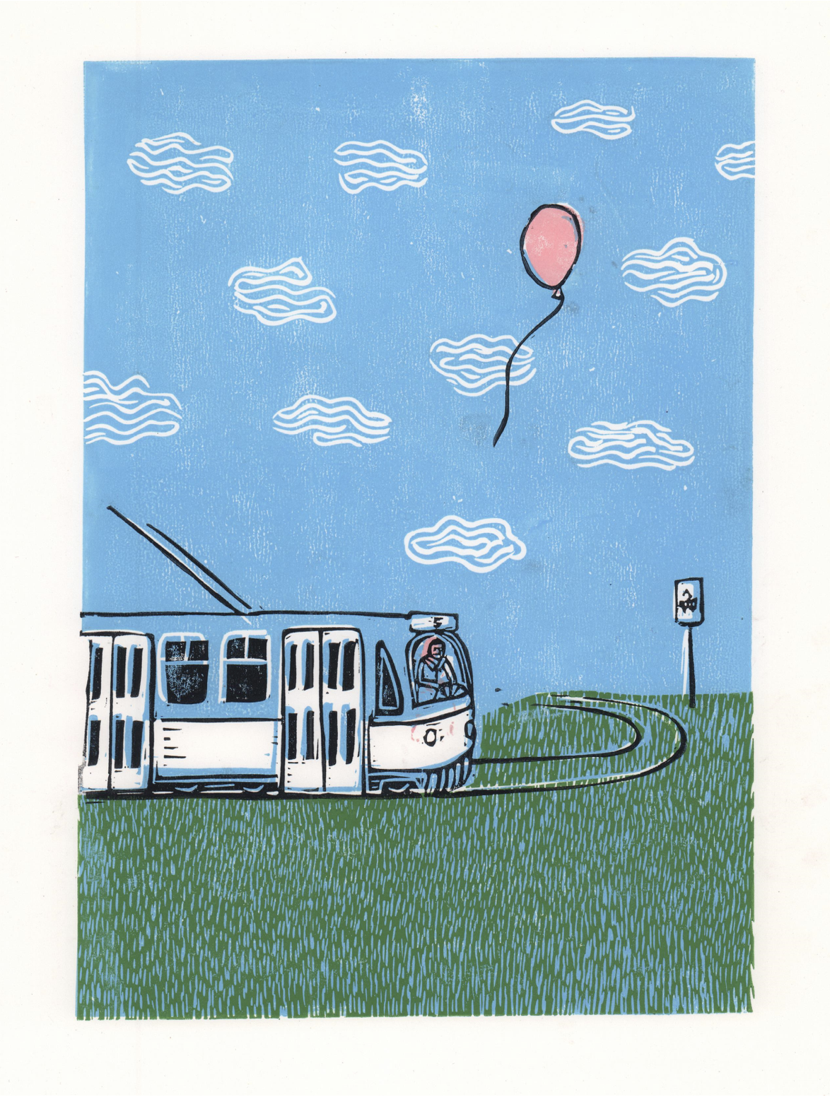 Ilustrācija no grāmatas "Iet un iet