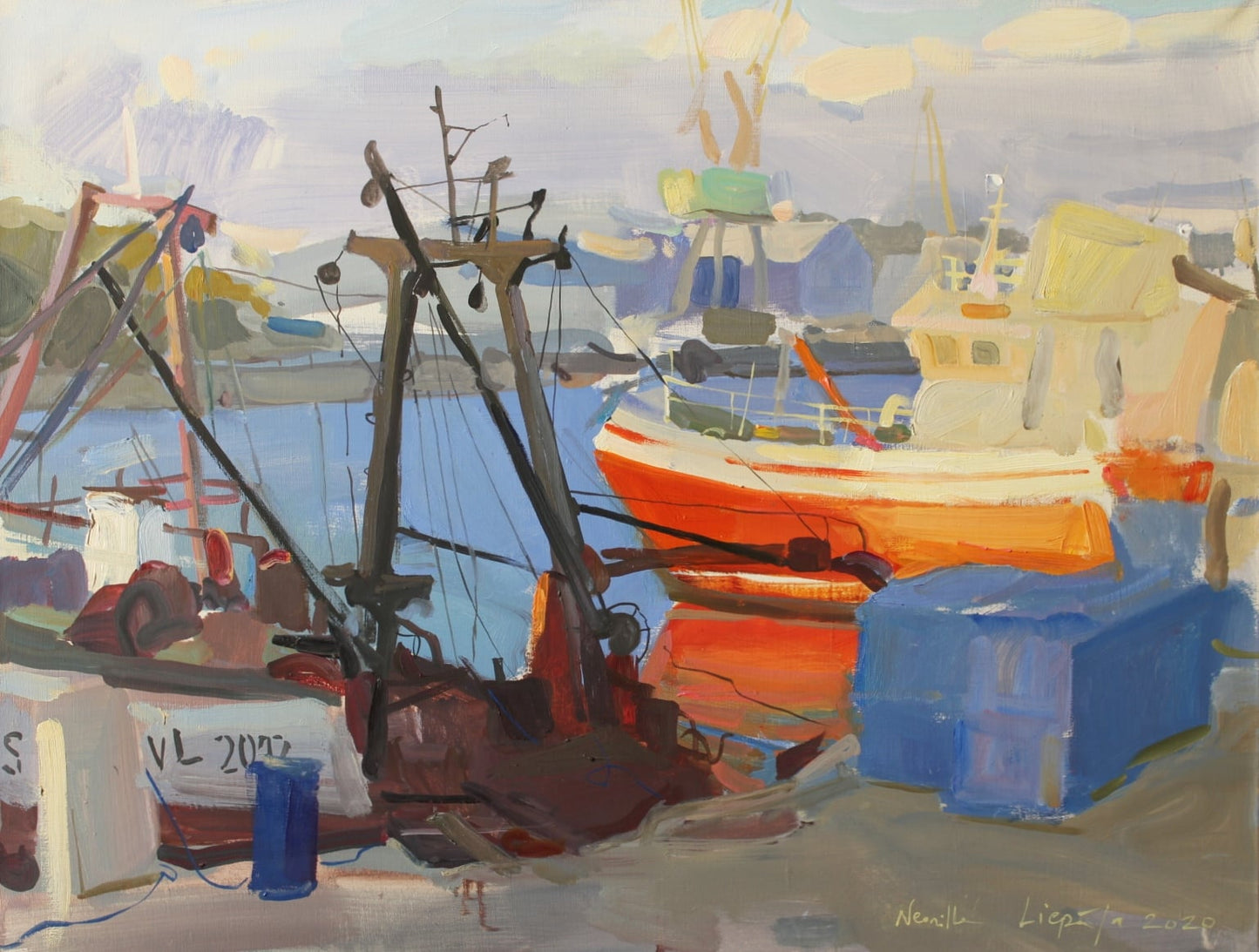 Sarkanais kuģis Liepājas ostā