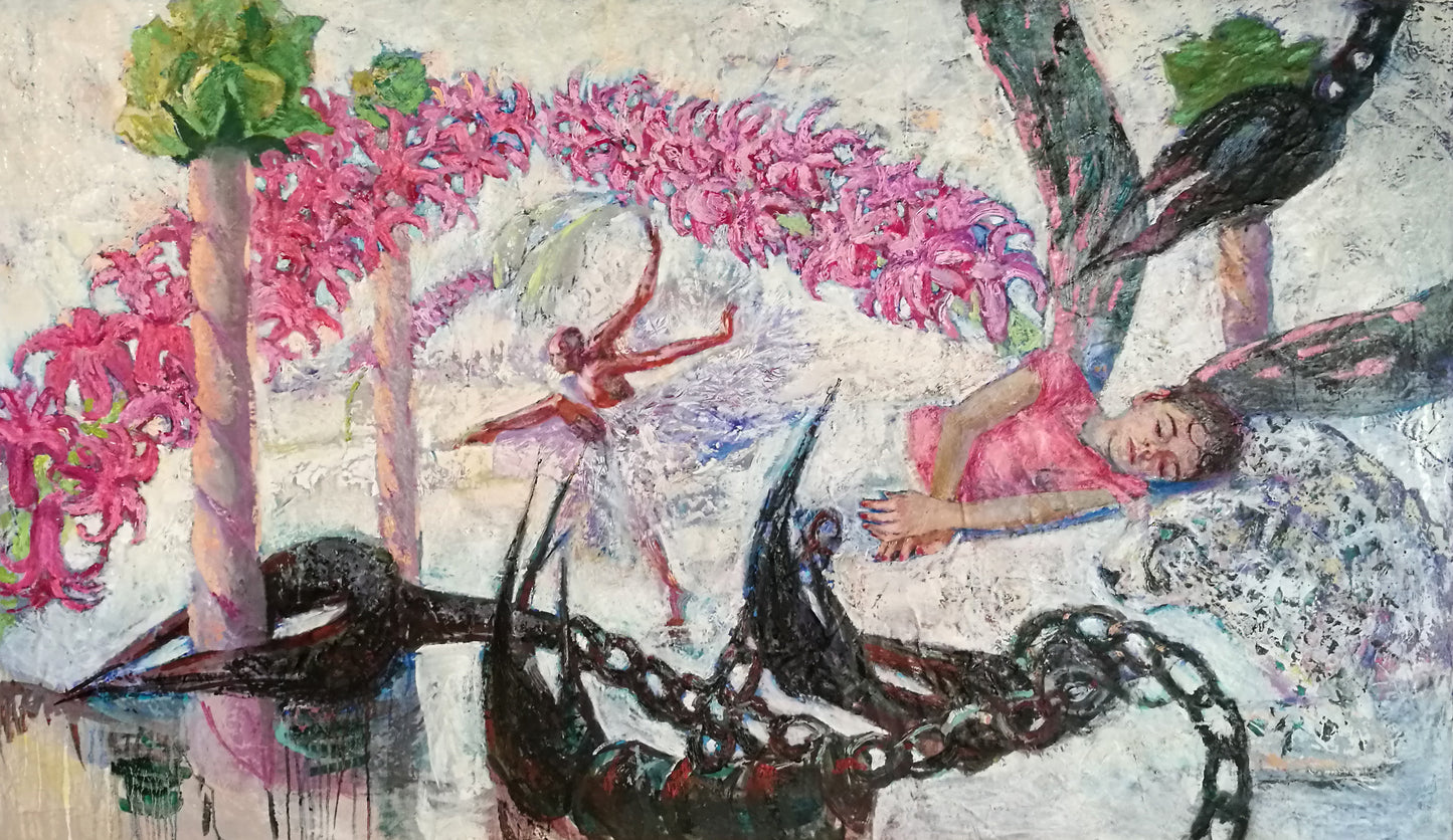 Sweets fairy. In spring, hyacinths bloom and smell the desert