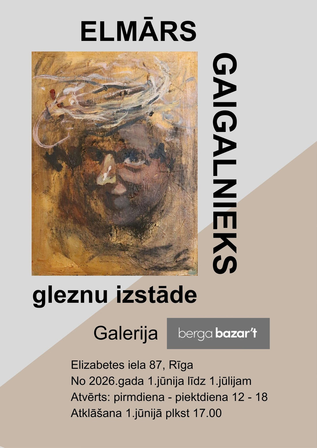 Elmars Gaigalniek's latest solo exhibition "Paintings"