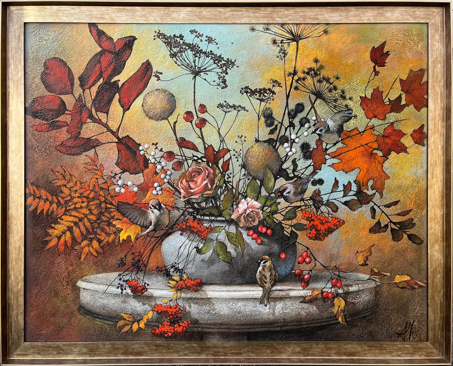 Autumn garden in a vase