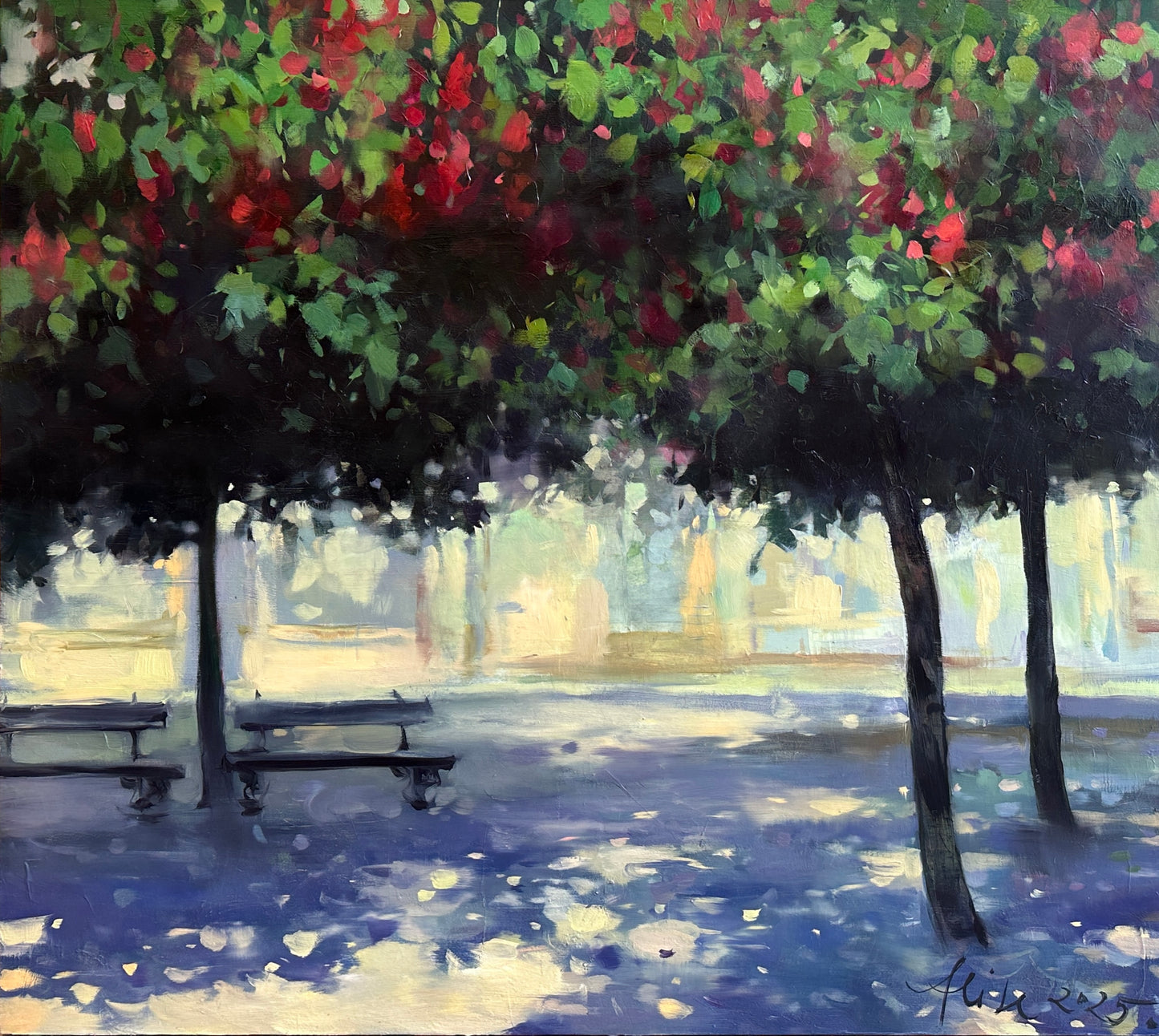 Pink chestnut blossom