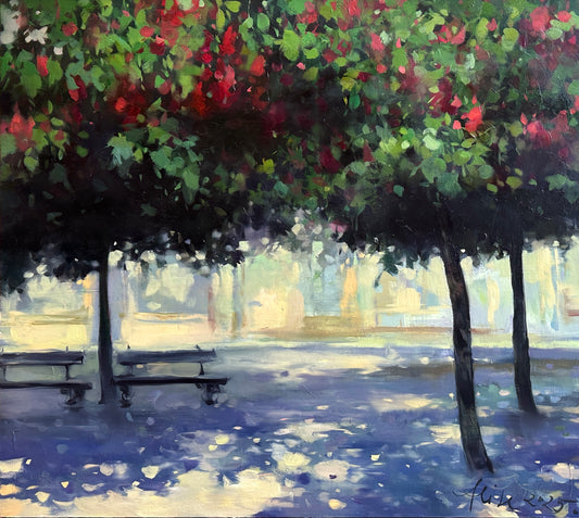 Pink chestnut blossom