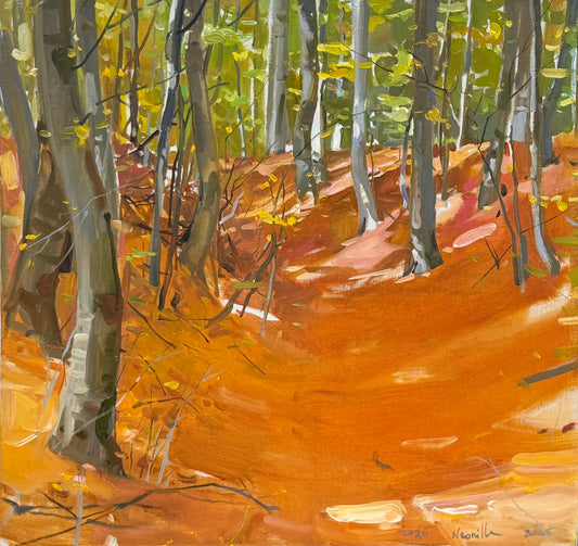 Orange forest in Greece