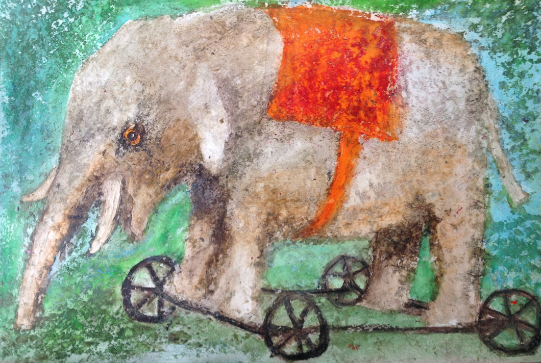 Elephant and wheels